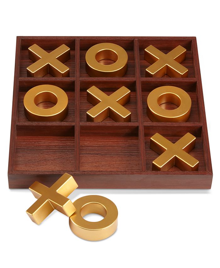1pc Wooden Xo Tic-tac-toe Educational Game Board, For Strategy