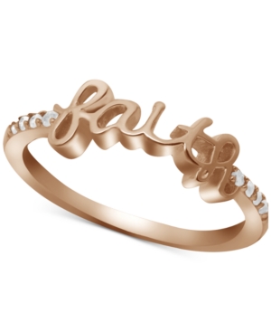 image of Diamond Faith Ring (1/10 ct. t.w.) in Sterling Silver