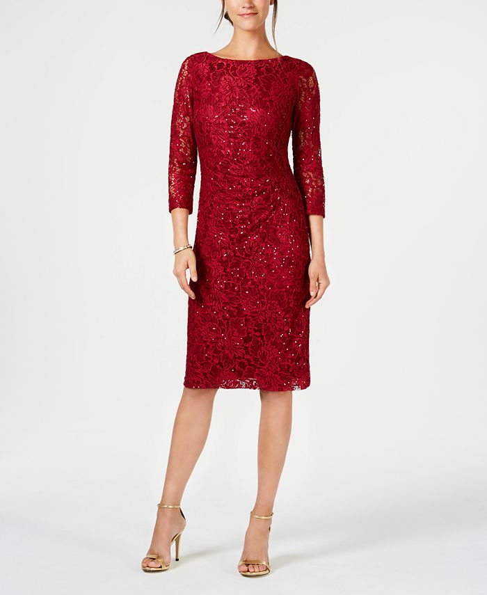 Jessica Howard Petite Lace Sheath Dress Macy s