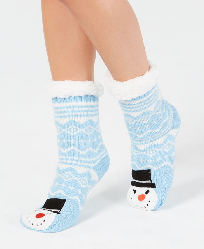 Charter Club Women s Snowman Slipper Socks Created for Macy s