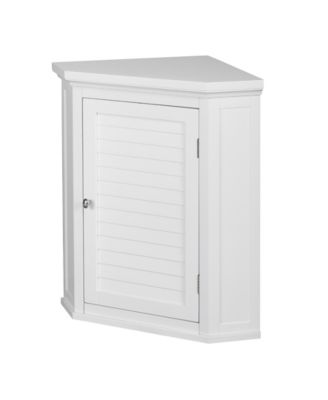 Elegant Home Fashions - Slone Corner Wall Cabinet with 1 Shutter Door
