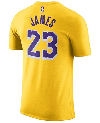 Men's Los Angeles Lakers LeBron James Nike White Time Warp Long Sleeve T- Shirt