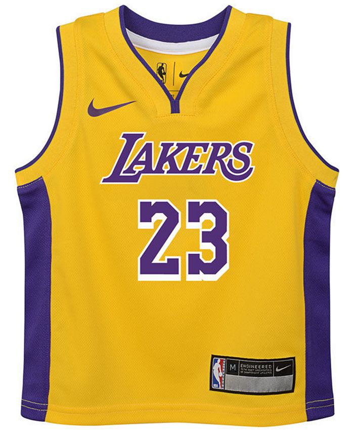 Nike LeBron James Los Angeles Lakers Icon Replica Jersey, Little Boys ...