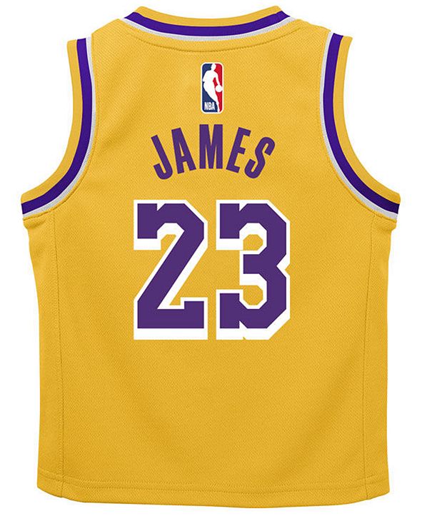Nike LeBron James Los Angeles Lakers Icon Replica Jersey, Toddler Boys