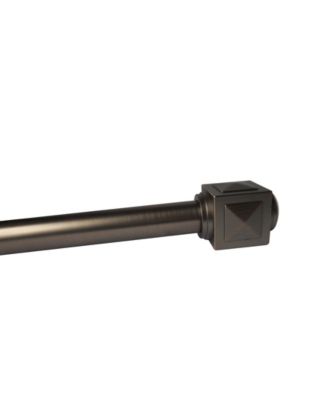 Elegant Home Fashions - Diamond Decorative Shower Rod - Oil Rubbed Bronze