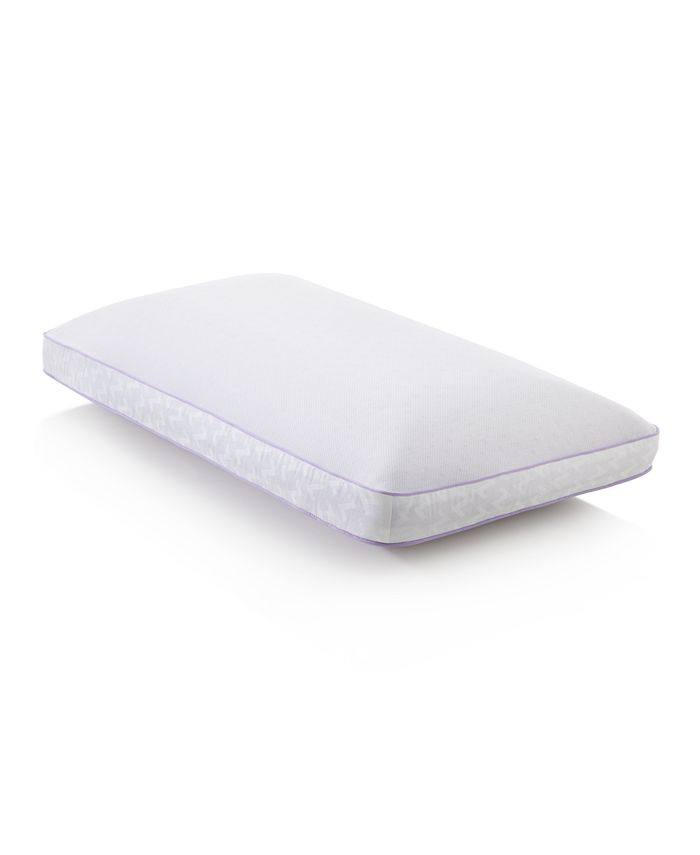 Malouf Z Zoned Lavender Mid Loft King Pillow with Aromatherapy Spray