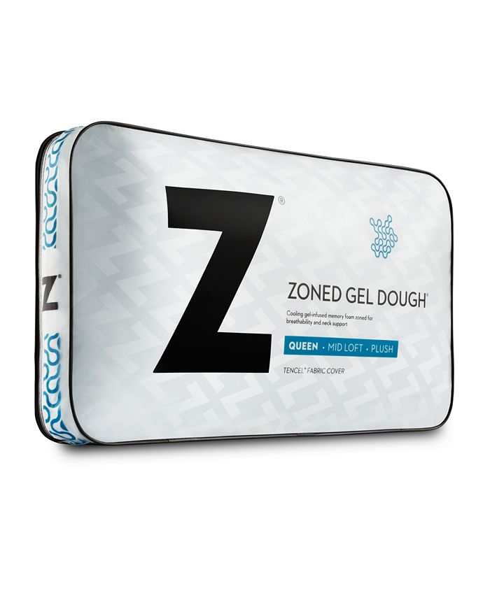 Malouf CLOSEOUT! Z Zoned Gel High Loft King Dough Pillow Macy's