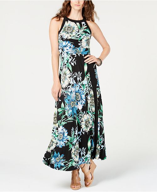 Inc International Concepts I N C Petite Floral Print Maxi Dress