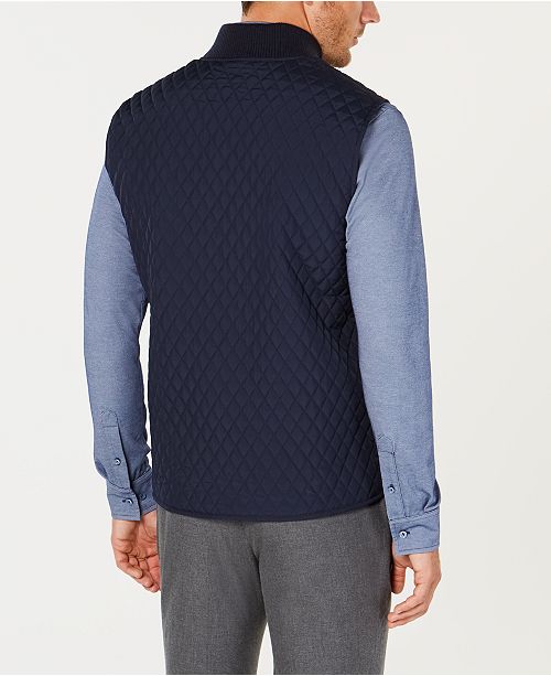 Tasso Elba Men's Renzo Quilted Vest, Created for Macy's & Reviews
