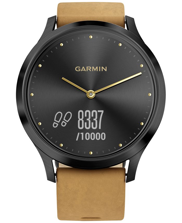 garmin vivomove hr gray suede band