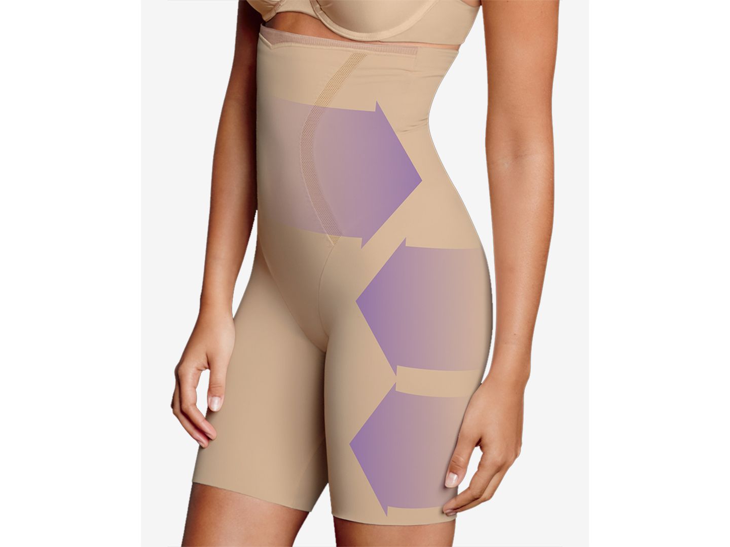 Maidenform Women's Firm Foundations High-Waisted Thigh Slimmer DM5001, цвет: Чёрный — фото 2