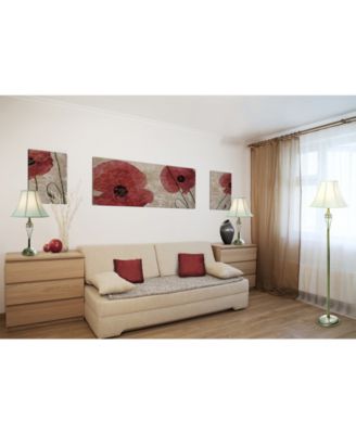 Elegant Designs 		Antique Brass Three Pack Lamp Set (2 Table Lamps, 1 Floor Lamp)