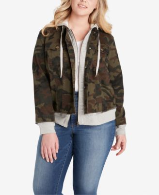 plus size camo hoodie