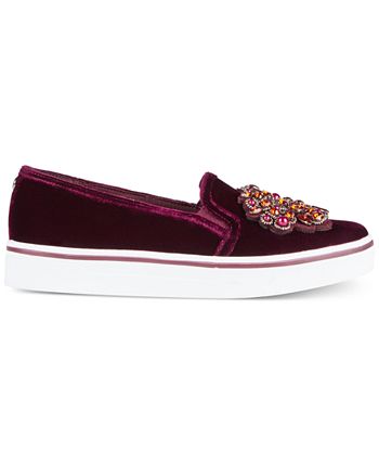 Anne klein zymone embellished sneakers shop