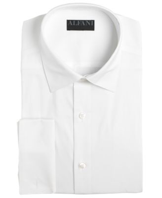 slim fit white dress shirt french cuff