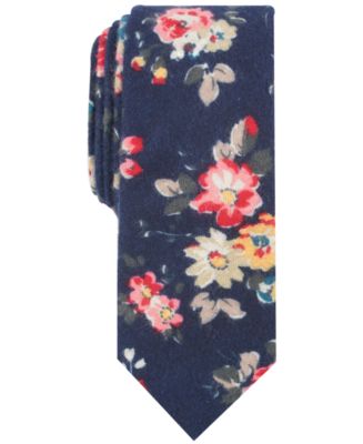 Bar III Men's Clara Floral Skinny Tie, Created for Macy's - Macy's