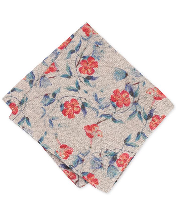 Bar III Men's Acdath Floral Pocket Square, Created for Macy's Macy's