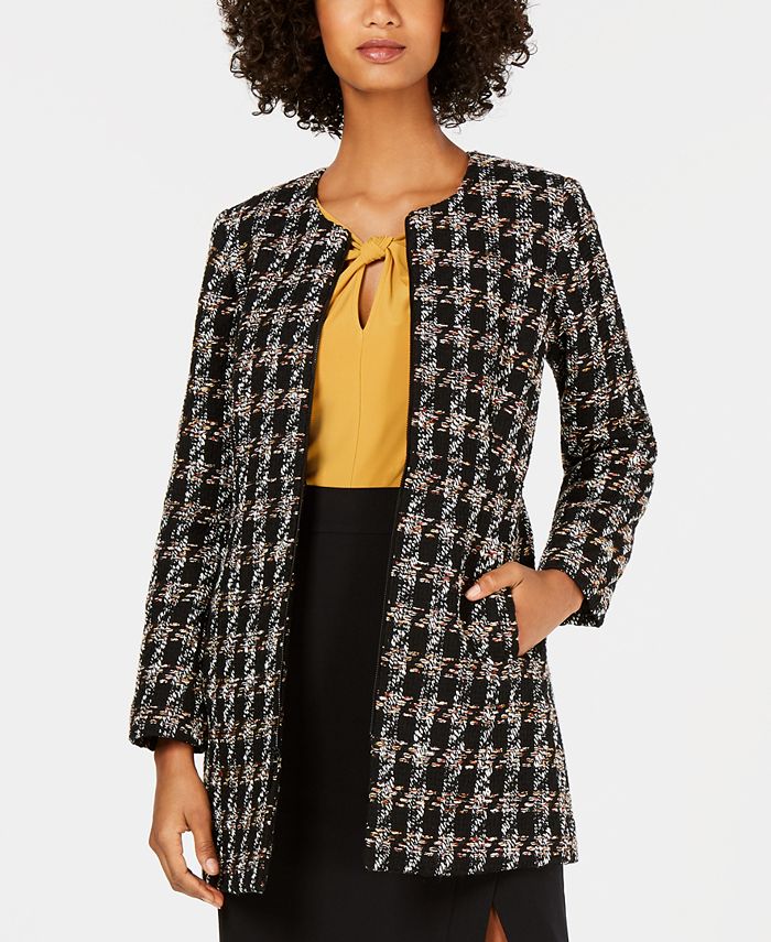 Nine West Tweed Topper Jacket Macy s