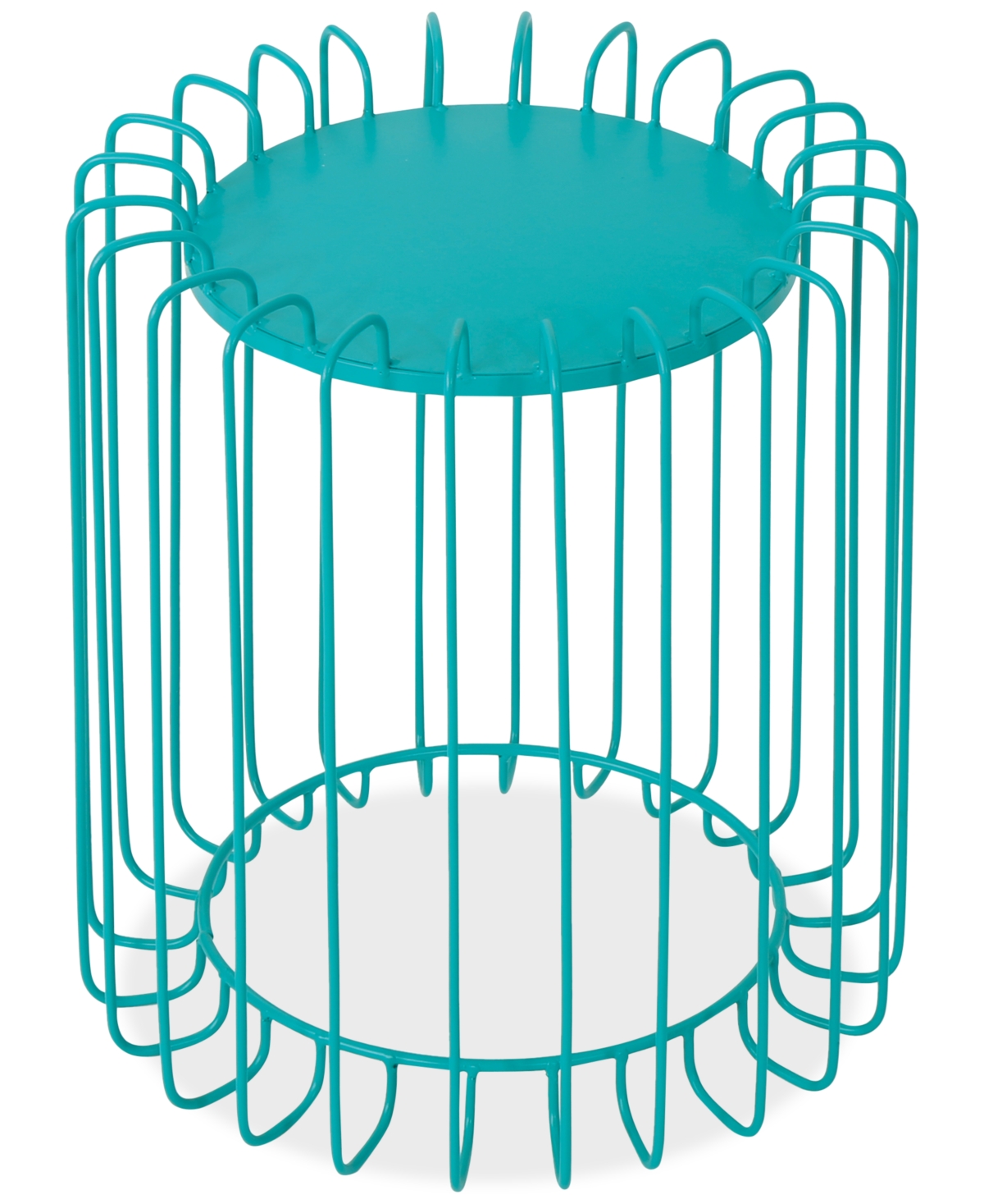 Noble House Sirinya 16" Side Table In Matte Teal