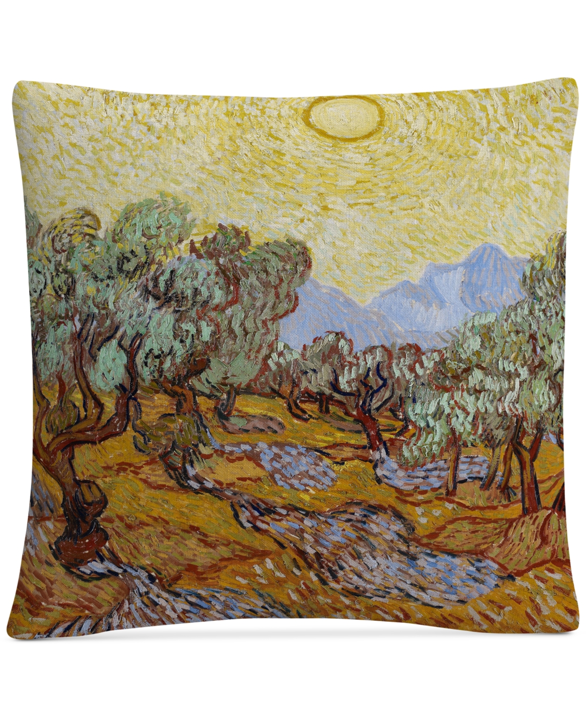 Vincent Van Gogh Olive Trees 1889Decorative Pillow, 16 x 16