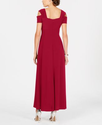 R&M Richards Abito Lungo Elegante Da Cerimonia Con Spalle Scoperte E Strass Per Donna - 3