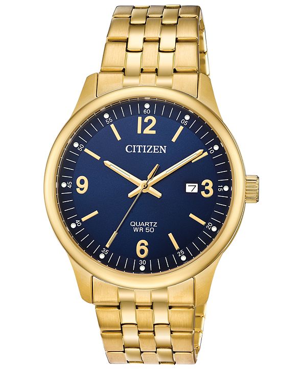Citizen Men's Quartz GoldTone Stainless Steel Bracelet Watch, Created