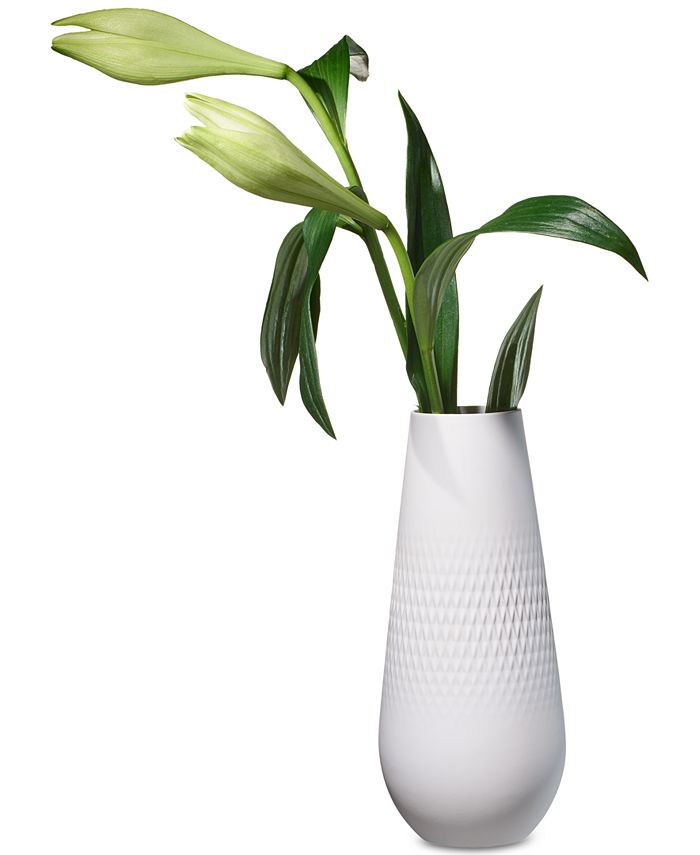 Villeroy & Boch White Carre Vase NO.3 Macy's