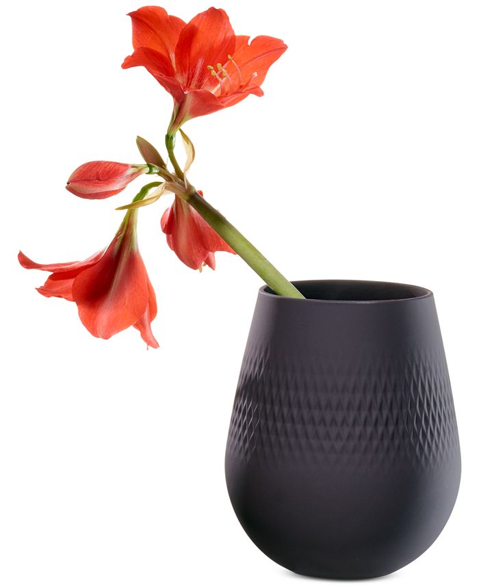 Villeroy & Boch Black Carre Vase NO.2 Macy's