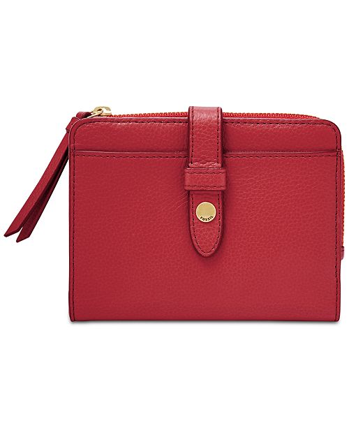 Fossil Fiona Leather Multifunction Wallet Handbags 