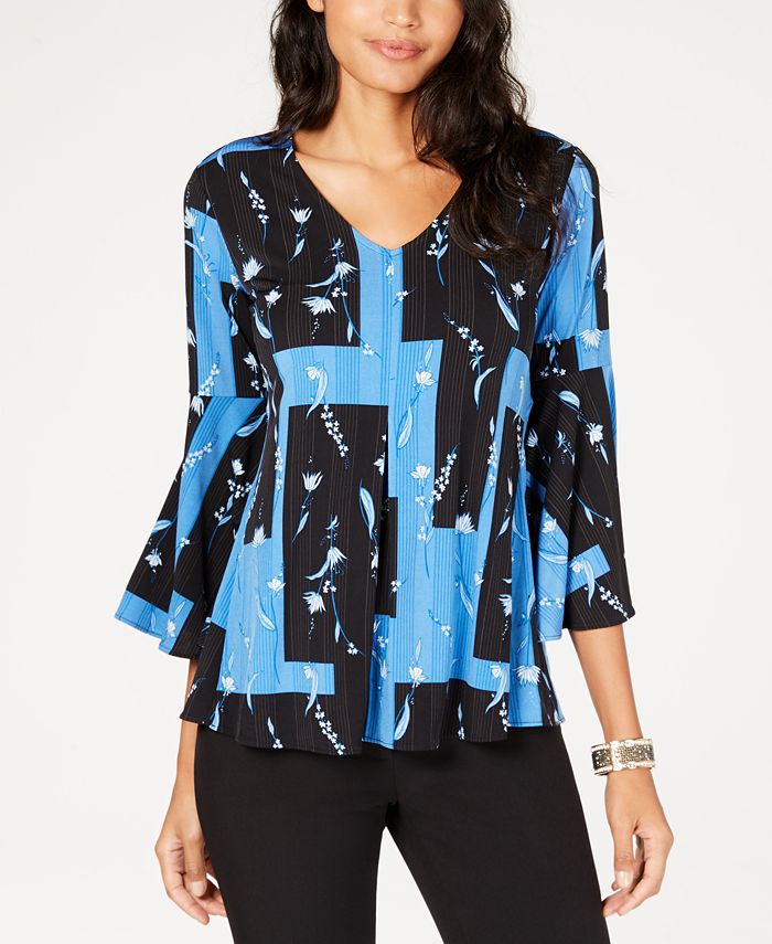 alfani bell sleeve top