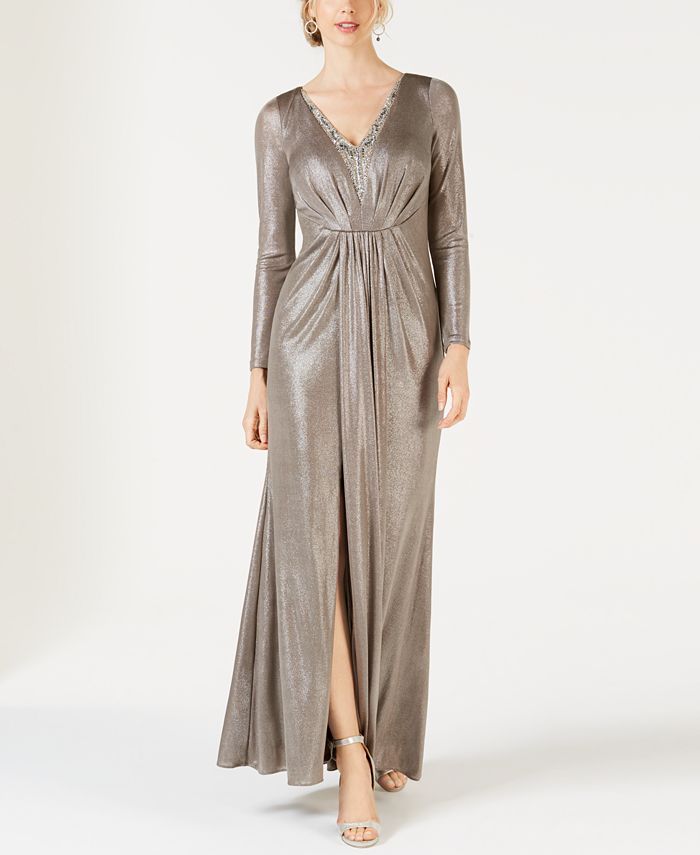Adrianna papell long jersey dress hot sale