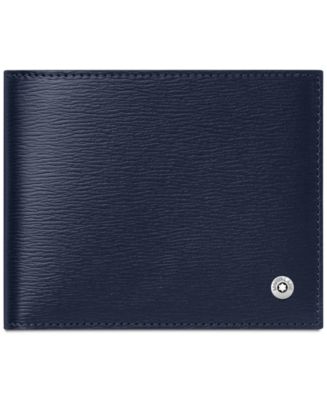 Montblanc Men's 4810 Westside Blue Italian Leather Wallet - Macy's