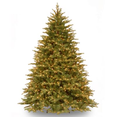 National Tree Company - 6 .5' Feel Real  Nordic Spruce Hinged Tree with 750 Clear Lights