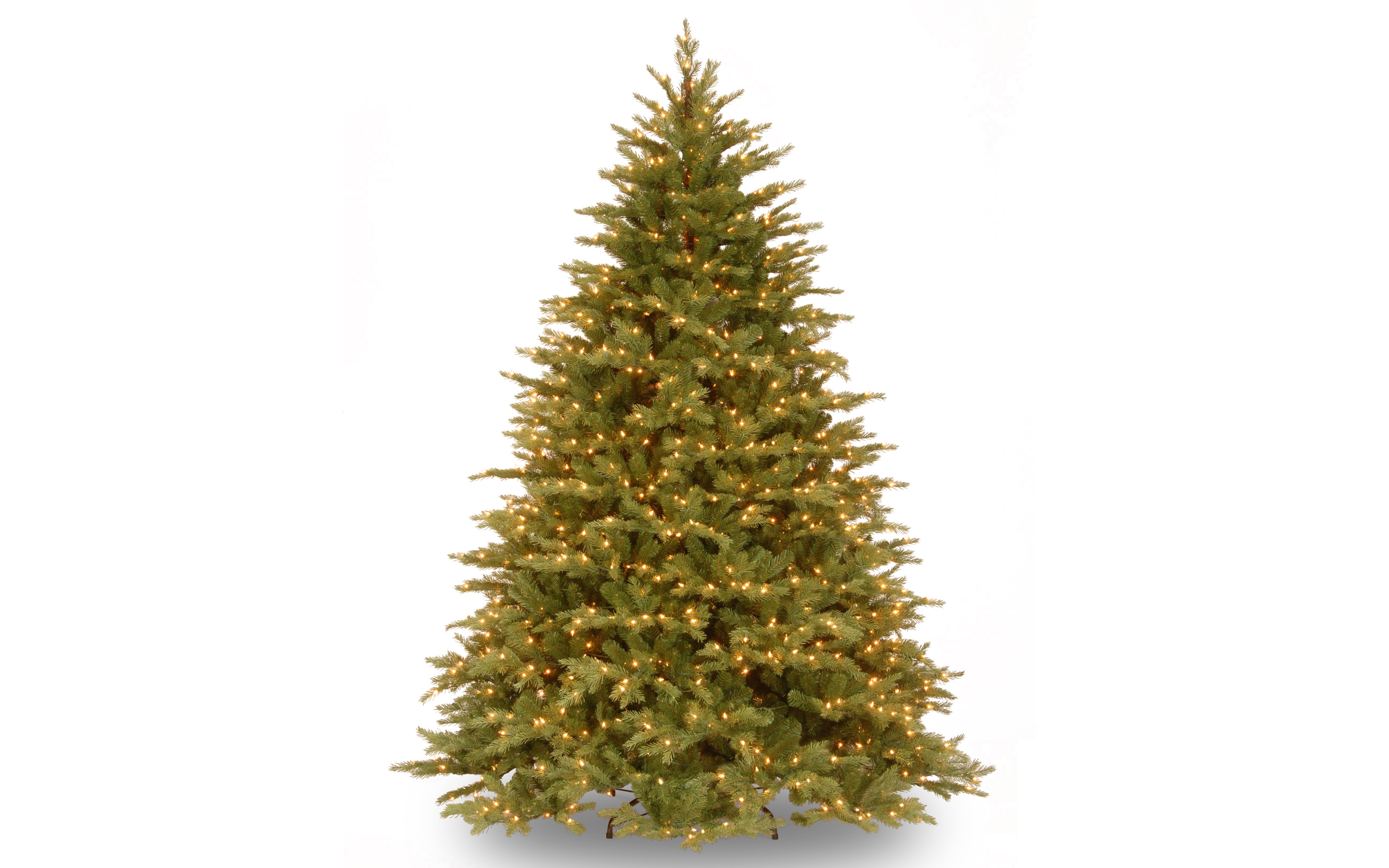 National Tree Company 6.5' Feel Real Nordic Spruce Hinged Tree with 750 Clear Lights