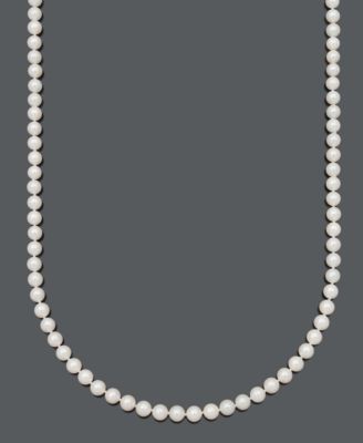 Belle de Mer - Pearl Necklace, 20" 14k Gold A Cultured Freshwater Pearl Strand (6-7mm)