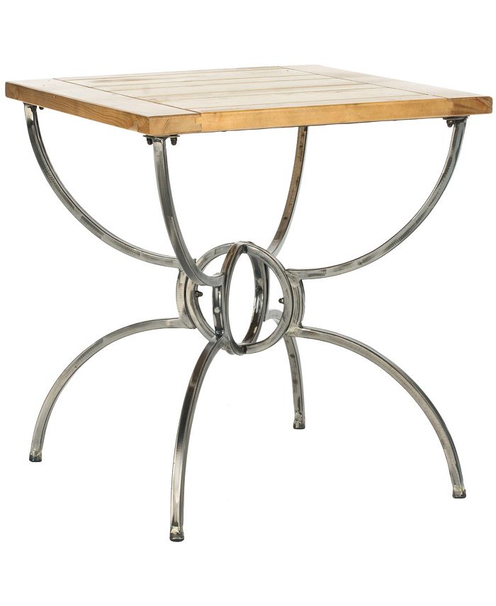 Safavieh - Alvin Wood Top End Table, Quick Ship