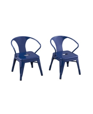 Acessentials Kids Metal Chair In Blue