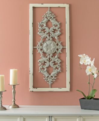 Stratton Home Décor Stratton Home Decor Grey Scroll Panel Wall Decor