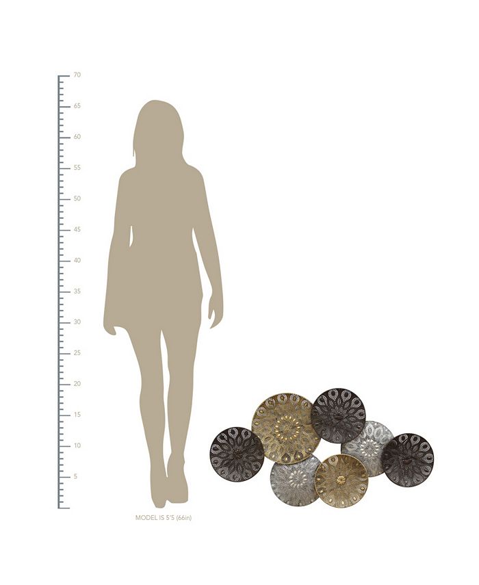 Stratton Home Décor Stratton Home Decor Boho Metal Plates Wall Decor