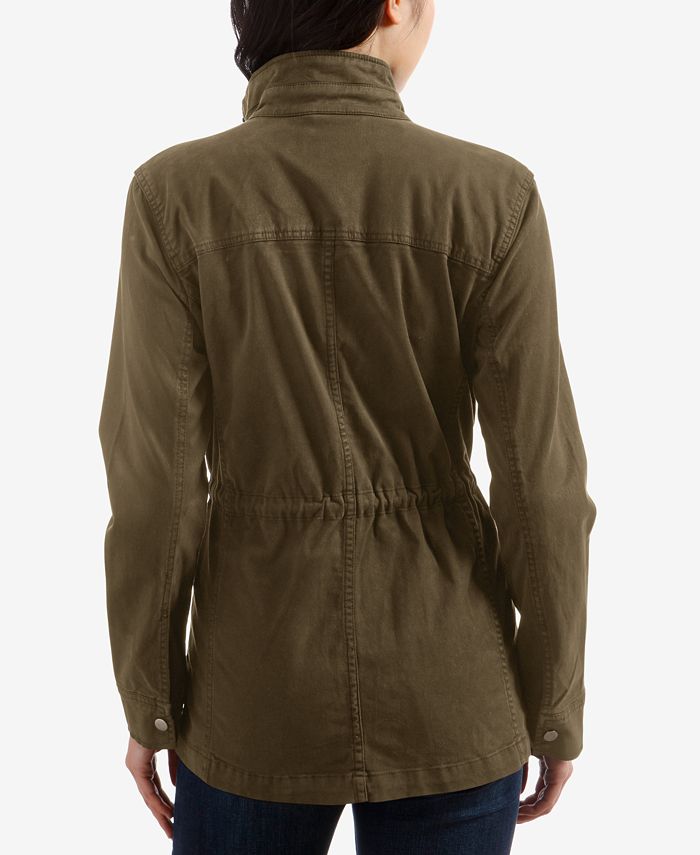 Lucky Brand Utility Jacket (olive Night) Women's Coat in Green