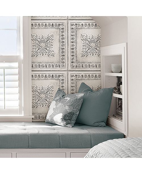 Brewster Home Fashions Reclaimed Tin Peel and Stick Wallpaper & Reviews