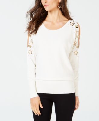 split sleeve sweater