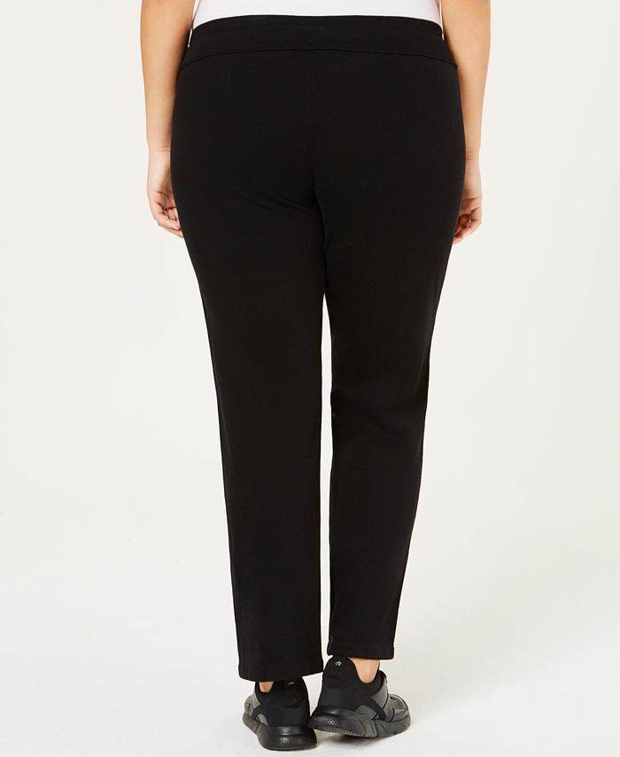 Calvin Klein Plus Size Slim Fleece Pants - Macy's