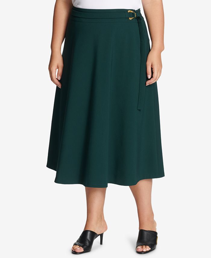 Calvin Klein Plus Size A-Line Skirt - Macy's