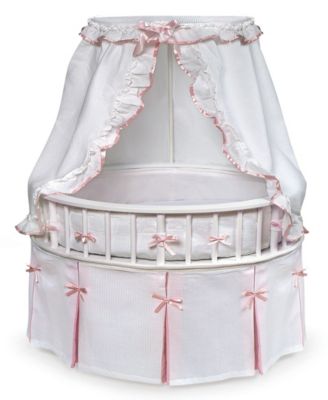 circle bassinet with canopy