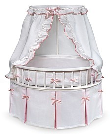 Round Baby Bassinet With Canopy