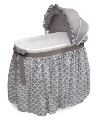 Badger Basket Wishes Oval Bassinet - Full Length Skirt - Macy's