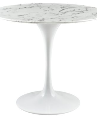 Lippa 36" Round Faux Marble Dining Table 