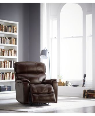 Hatherleigh 34" Leather Dual Power Recliner with USB Power Outlet