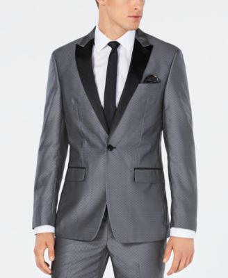 silver suit jacket mens